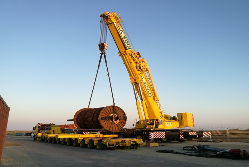 Cable reel 115 tons